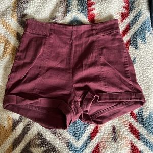 Maroon Urban Outfitters Shorts
